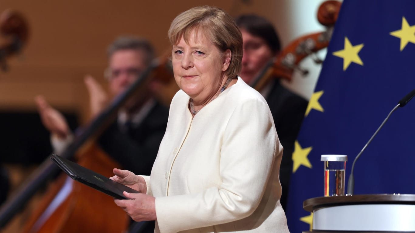 Ex-Kanzlerin Angela Merkel: Sie hielt am Tag der Deutschen Einheit 2021 ihre wohl emotionalste Rede.