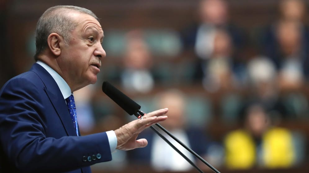 Der türkische Präsident Erdogan: Er hatte die Blockade bereits angekündigt.