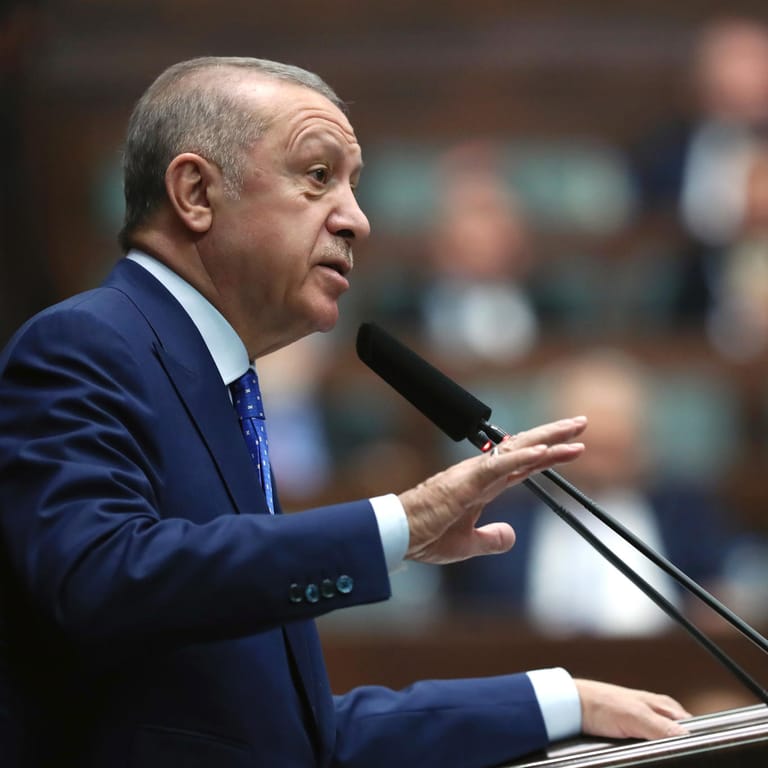 Der türkische Präsident Erdoğan: Er hatte die Blockade bereits angekündigt.
