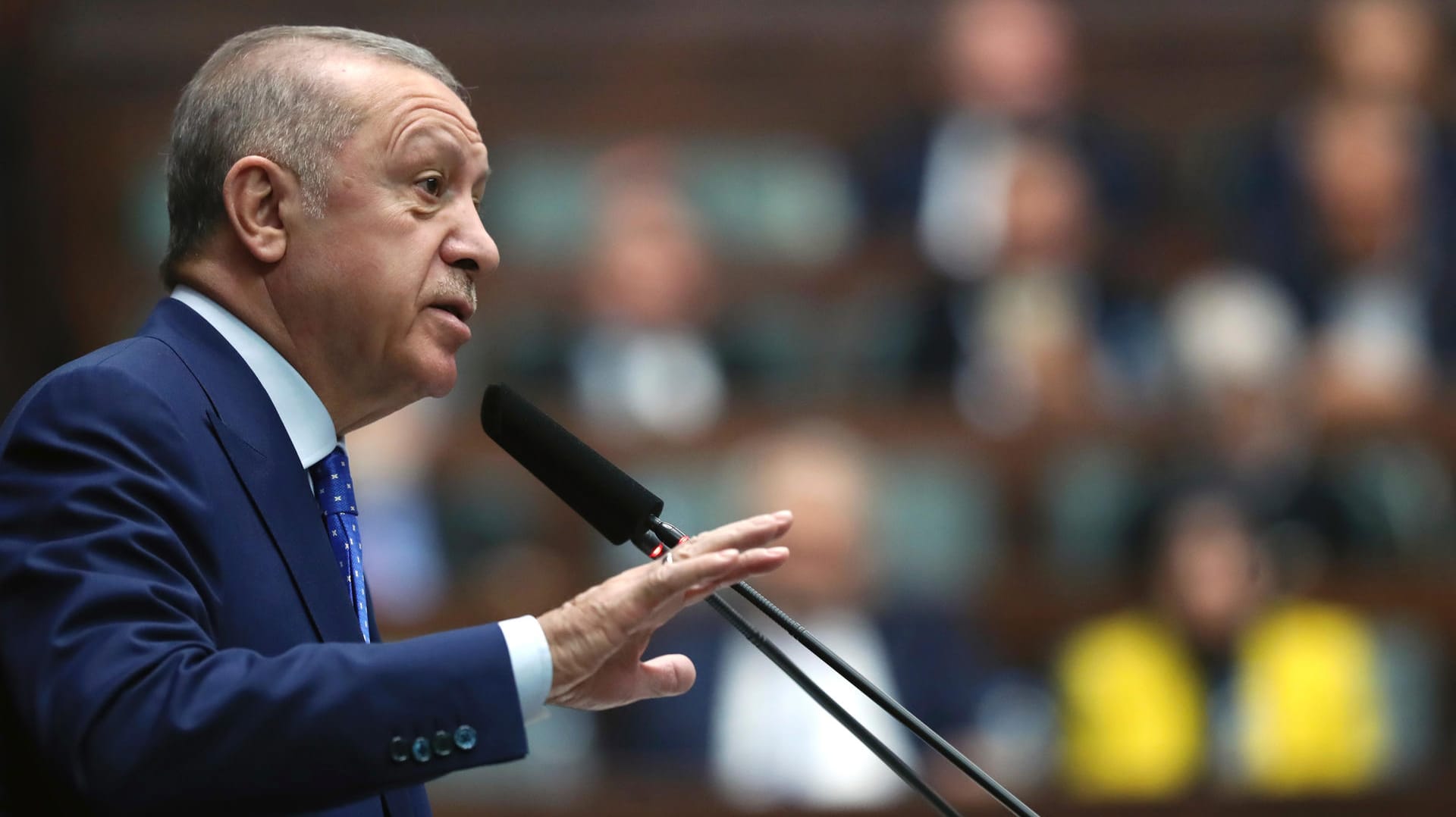 Der türkische Präsident Erdoğan: Er hatte die Blockade bereits angekündigt.