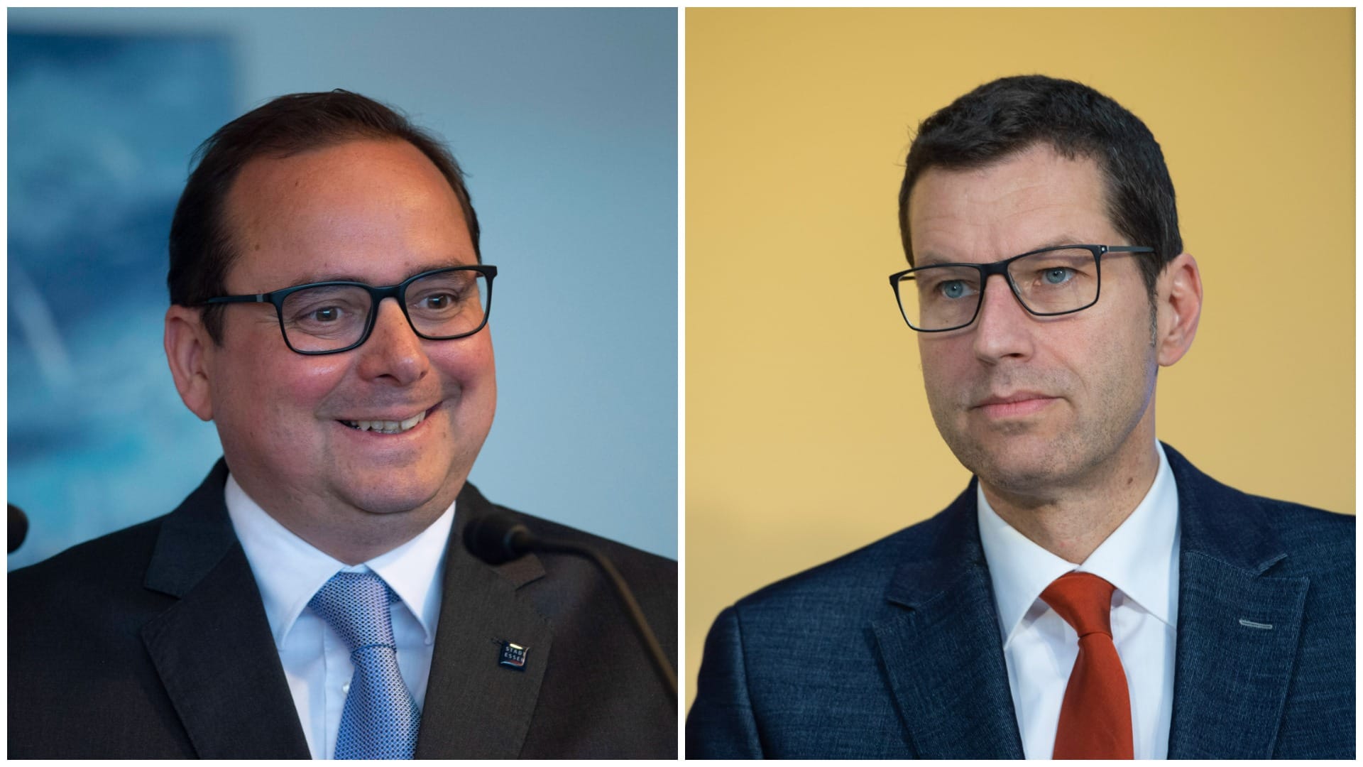 Thomas Kufen (l, Oberbürgermeister von Essen) und Thomas Eiskirch (Oberbürgermeister von Bochum, Montage): Sie sollen zukünftig den NRW-Städtetag führen. Thomas Kufen (l, Oberbürgermeister von Essen) und Thomas Eiskirch (Oberbürgermeister von Bochum, Montage): Sie sollen zukünftig den NRW-Städtetag führen.