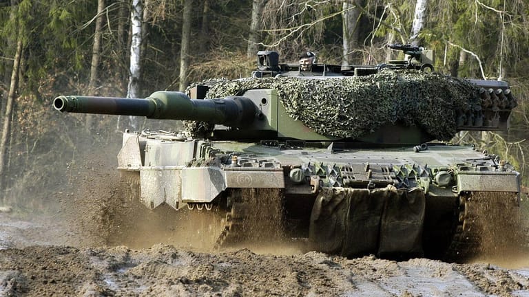 Kampfpanzer vom Typ Leopard 2A4: Man wolle der Ukraine "schnell und unkompliziert gegen die russische Aggression beistehen".