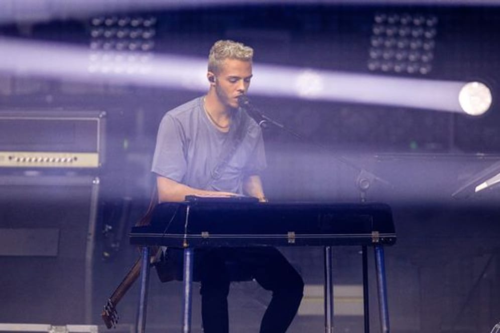 Malik Harris bei einer Probe für den Eurovision Song Contest (ESC).