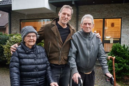 Ralf Moeller mit seinen Eltern.