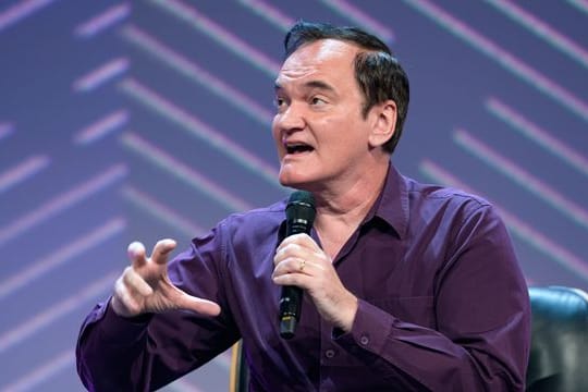 Quentin Tarantino auf dem Digital-Festival OMR in Hamburg.