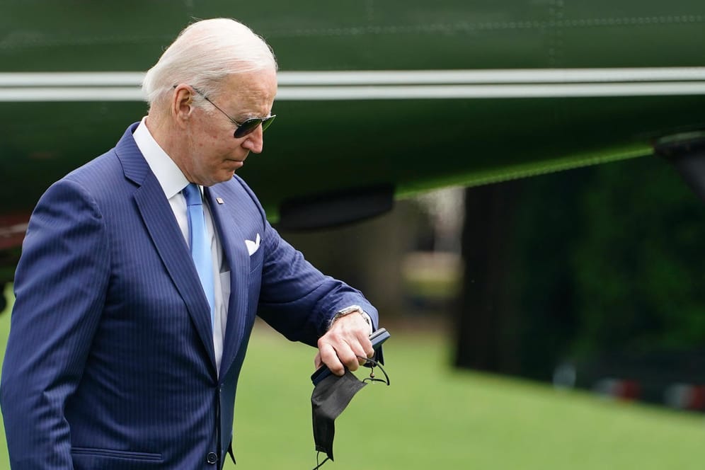 Joe Biden: Der Präsident der USA bricht zu seiner ersten Reise im Amt nach Asien auf.