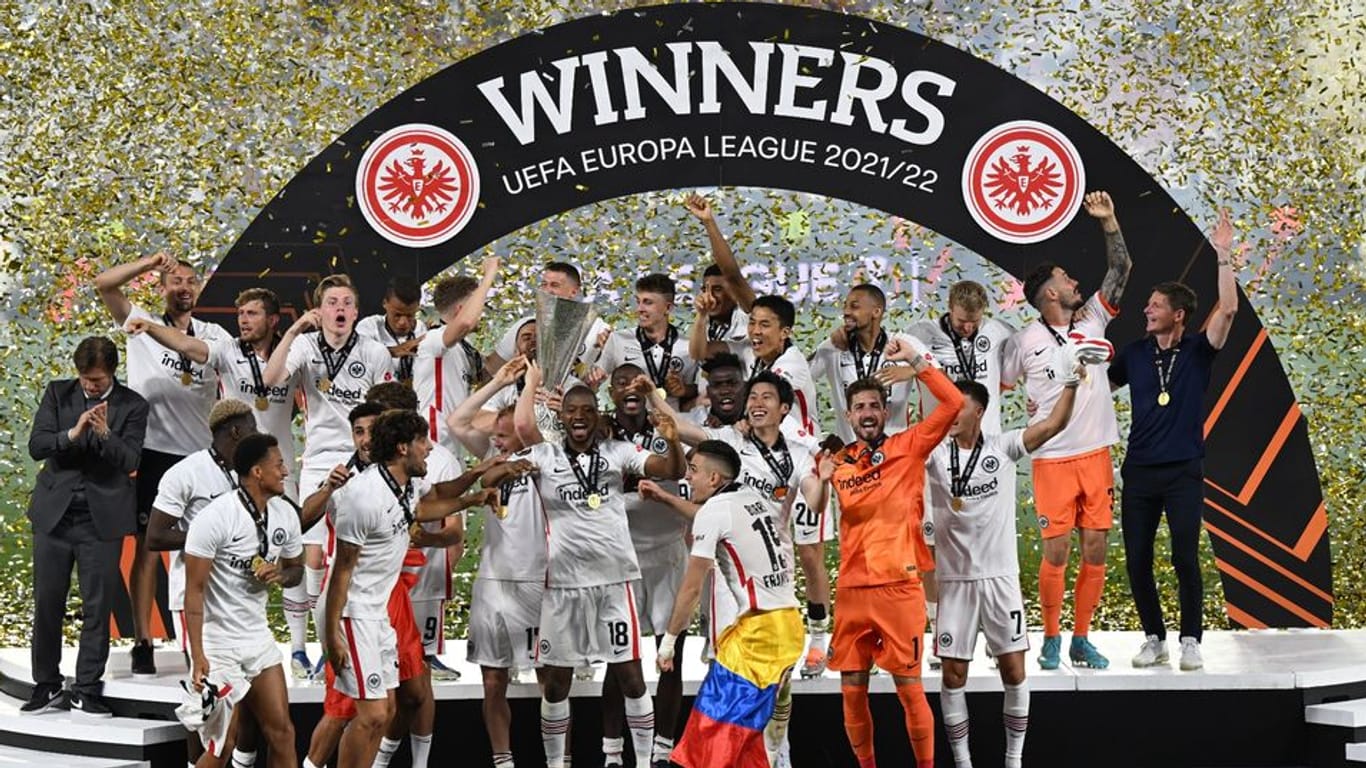 Eintracht Frankfurt hat die Euopa League gewonnen.