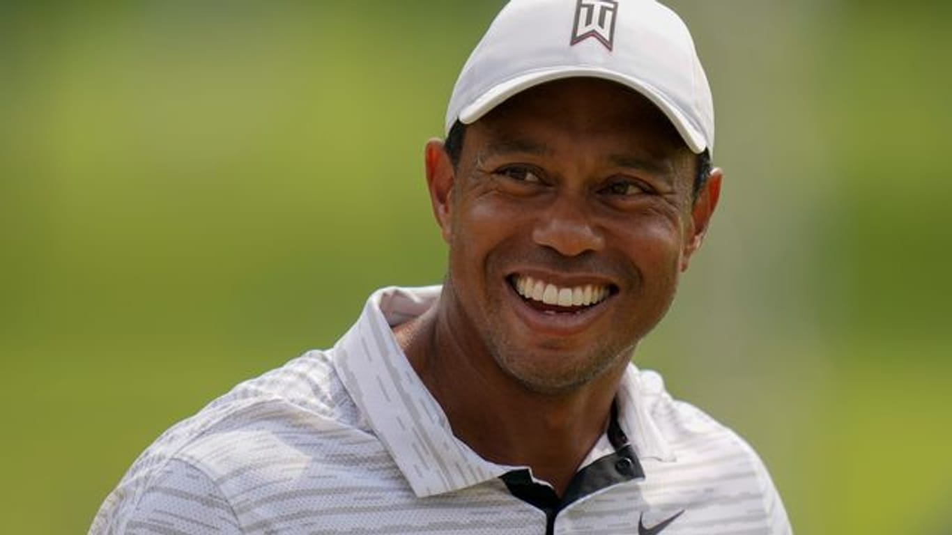Auch Golf-Superstar Tiger Woods ist bei der PGA Championship in Tulsa am Start.