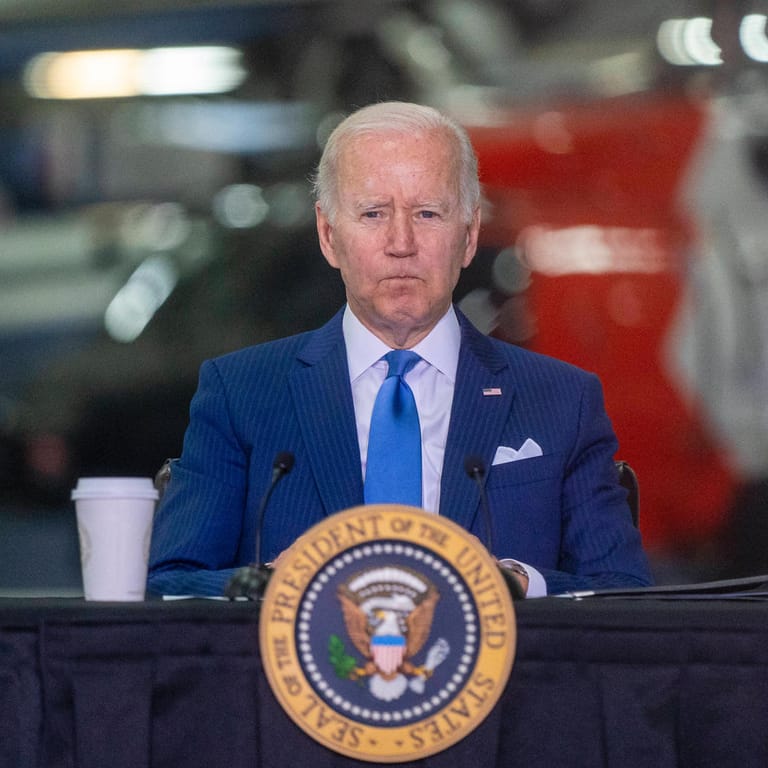 Joe Biden bei einer Ansprache in Maryland (Archivbild): Seine Regierung hat jetzt eine Luftbrücke für Babymilch angekündigt.