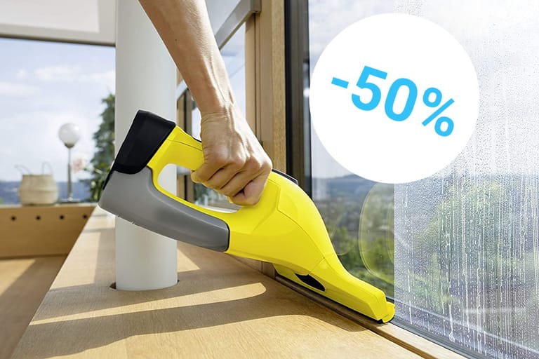 Mit einem Fenstersauger reinigen Sie die Fenster streifenfrei. Heute sparen Sie rund 50 Prozent.