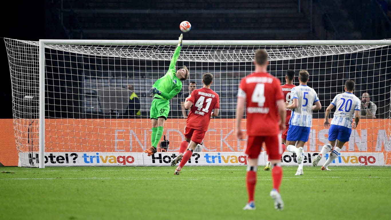 Relegation: Der HSV erzielte das 1:0 in Berlin – und gewann knapp.