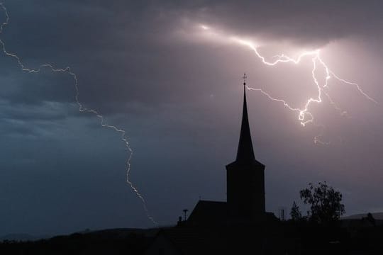 Gewitter über Oberfranken
