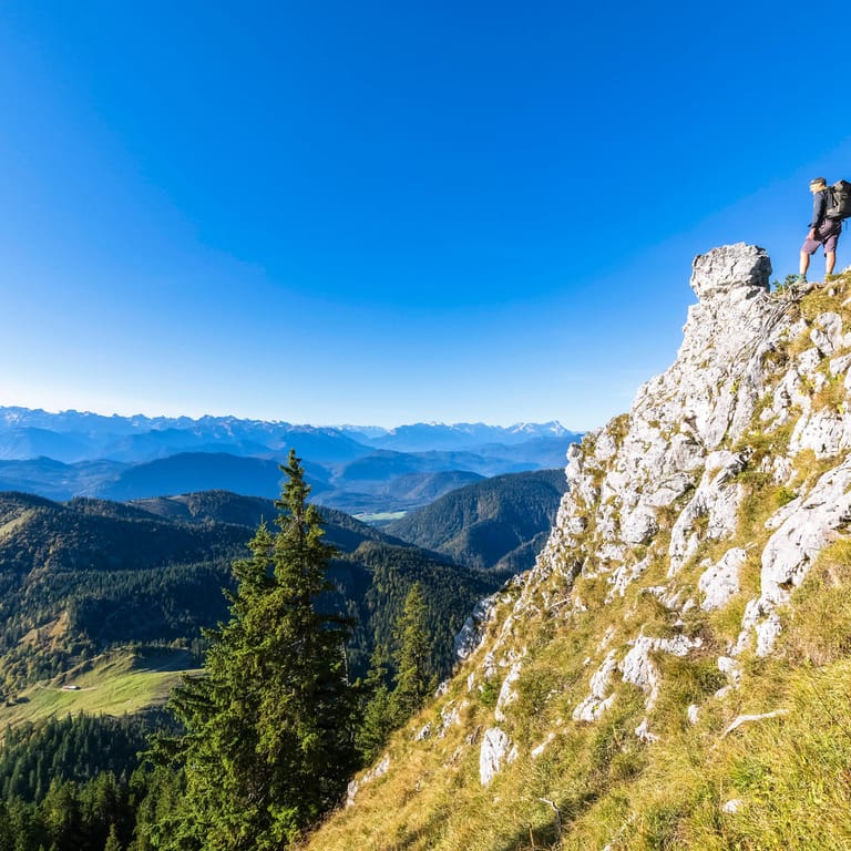 Die bayrischen Voralpen: Hier kam ein Bergwanderer ums Leben.