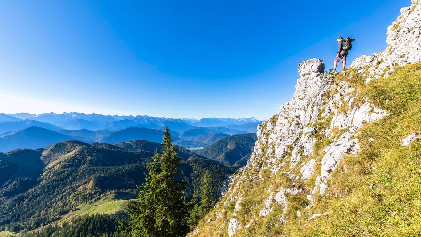 Die bayrischen Voralpen: Hier kam ein Bergwanderer ums Leben.