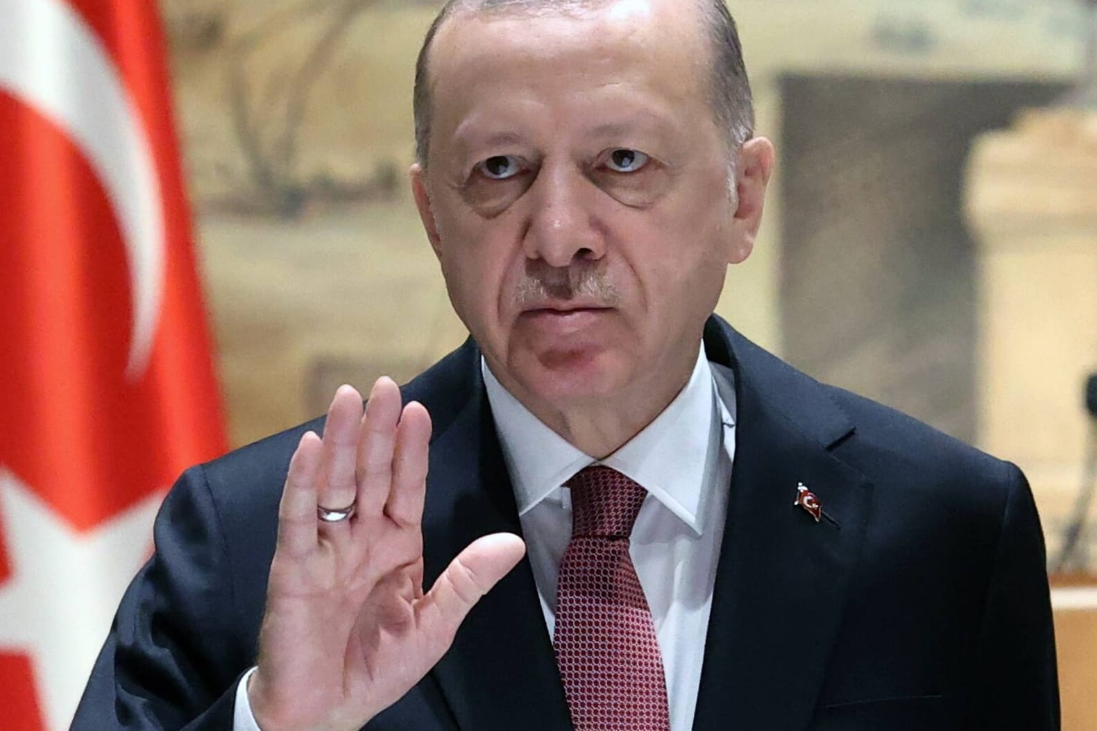 Recep Tayyip Erdoğan: Der türkische Präsident will einer Nato-Mitgliedschaft von Schweden und Finnland nicht zustimmen.