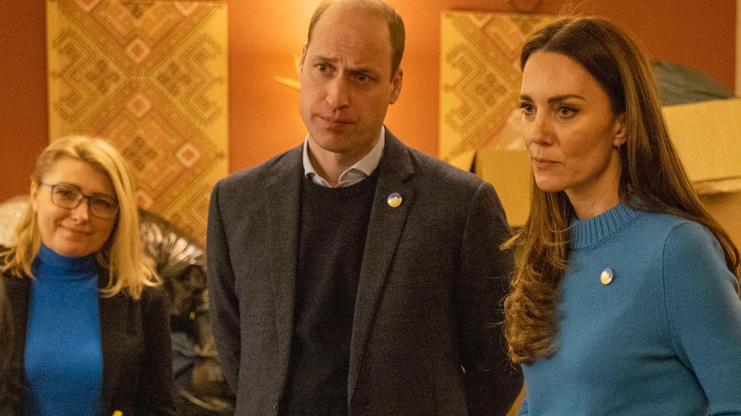 Prinz William und Herzogin Kate: Das Paar besuchte Anfang März 2022 etwa ein ukrainisches Kulturzentrum in London.