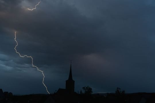 Gewitter über Oberfranken