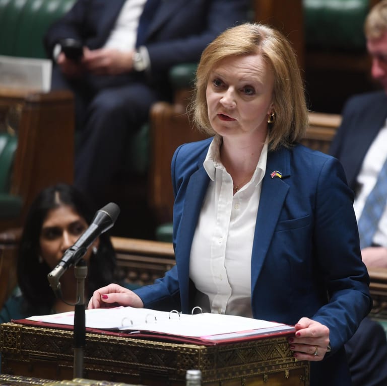 Liz Truss: Die Außenminister von Großbritannien spricht vor dem britischen Unterhaus.
