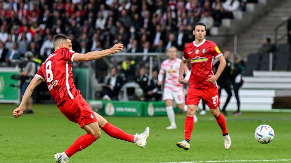 Maximilian Eggestein brachte Freiburg mit dem linken Fuß in Führung.