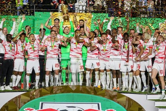 Im dritten Anlauf triumphierte RB Leipzig beim Pokalfinale in Berlin.