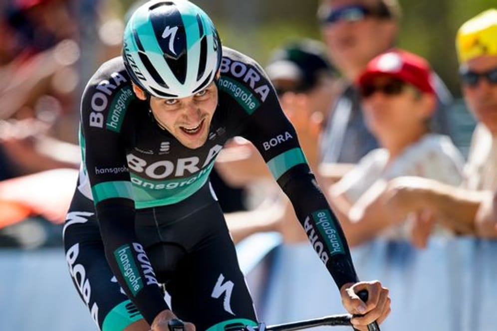 Emanuel Buchmann vom Team Bora-hansgrohe zeigte beim Giro d'Italia eine starke Leistung.