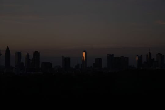 Sonnenuntergang in Frankfurt