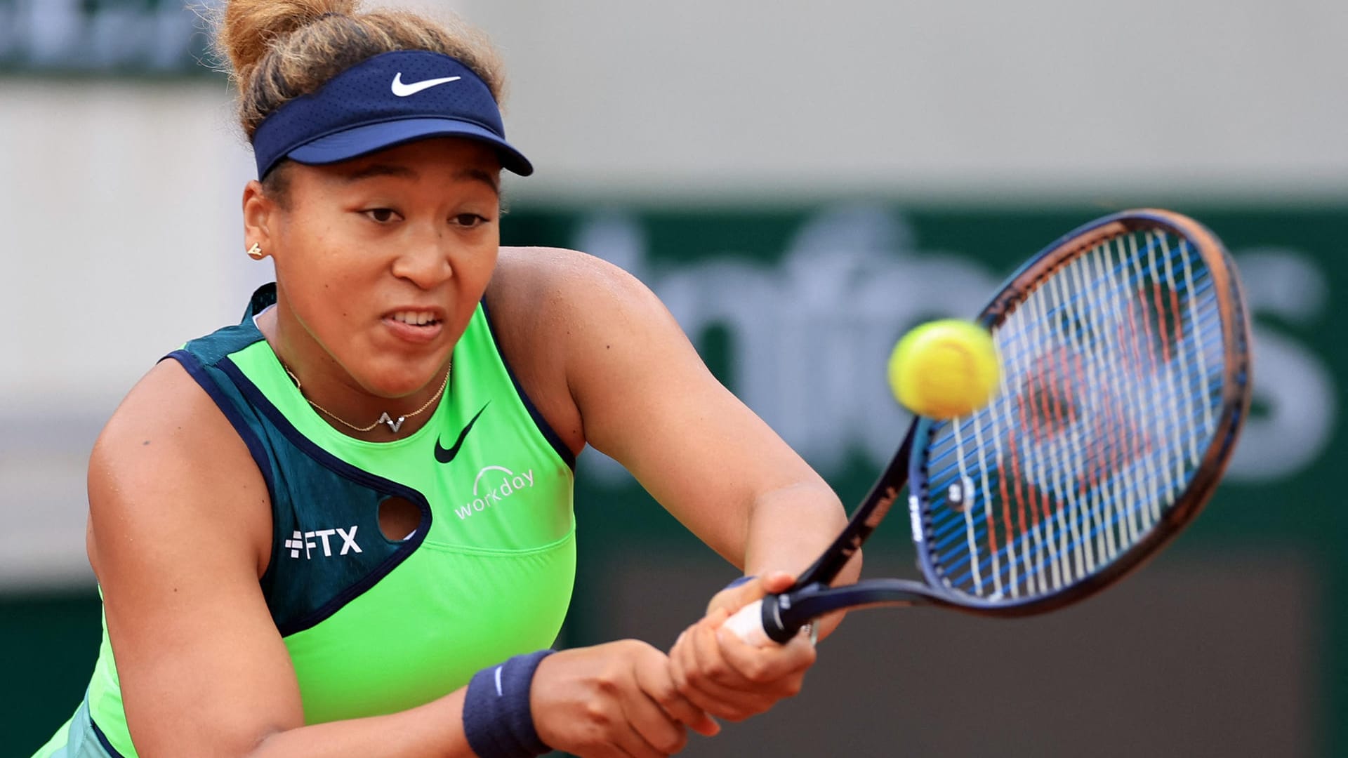 Glücklos: Naomi Osaka im Match gegen Amanda Anisimova.