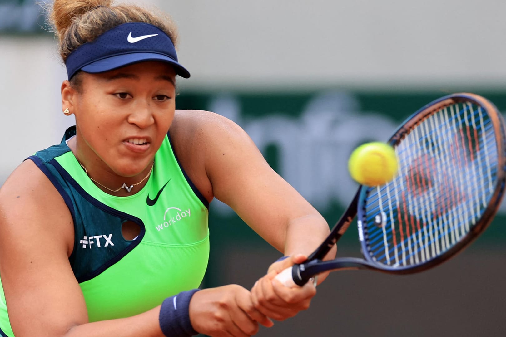 Glücklos: Naomi Osaka im Match gegen Amanda Anisimova.