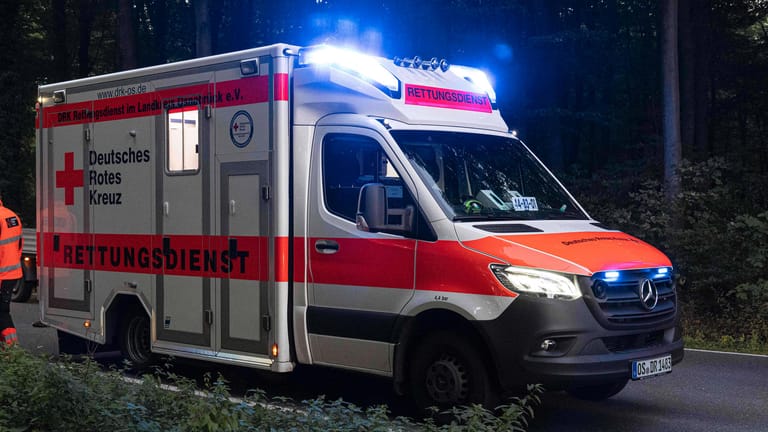 Ein Krankenwagen (Archivbild): In Gelsenkirchen haben zehn Männer einen Einsatz behindert
