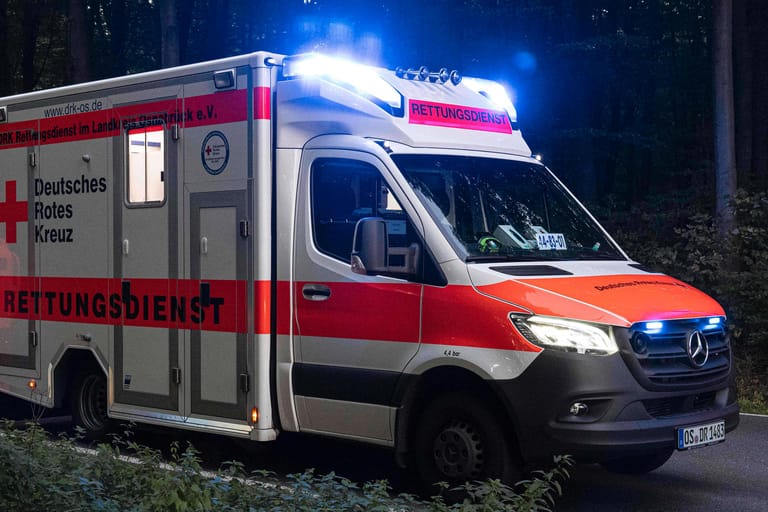 Ein Krankenwagen (Archivbild): In Gelsenkirchen haben zehn Männer einen Einsatz behindert