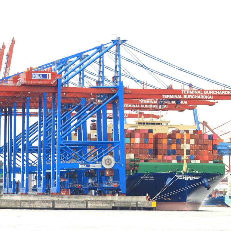 Der Containerterminal Burchardkai der Hamburger Hafen und Logistik AG (Archivbild).