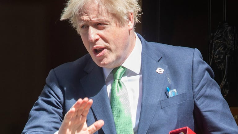 Kein Kommentar von Johnson: Der britische Premier gibt sich vor der Veröffentlichung eines Berichts bedeckt.
