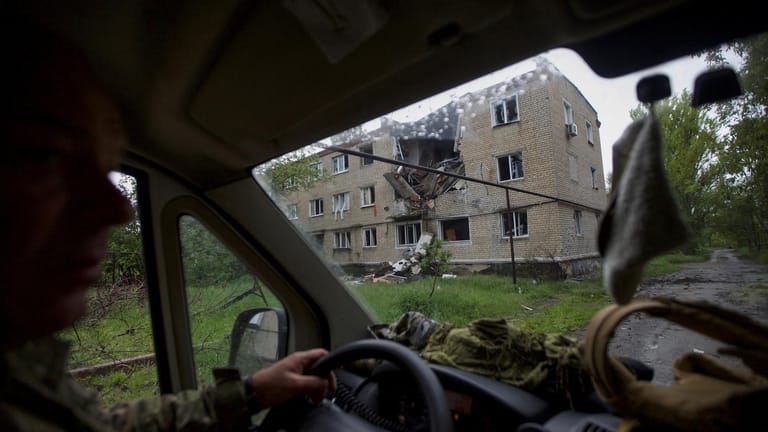 Ein zerstörtes Haus in der Donezk-Region: Die Angriffe Russlands haben sich im Osten wieder verstärkt.