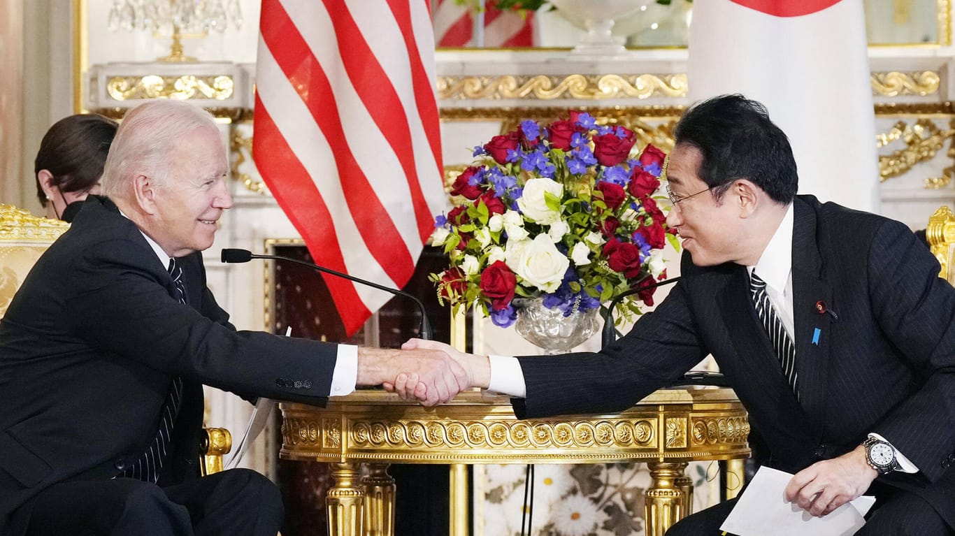 Im Namen der Demokratien: Joe Biden mit Japans Premierminister Fumio Kishida
