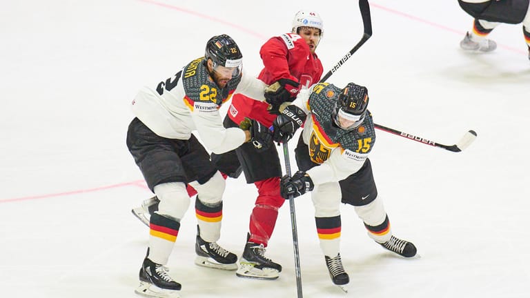 Eishockey-WM: Deutschland verlor gegen die Schweiz.