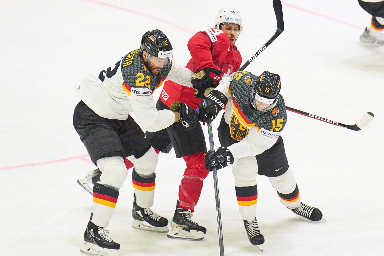 Eishockey-WM: Deutschland verlor gegen die Schweiz.