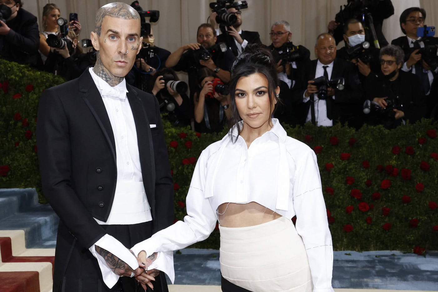 Travis Barker und Kourtney Kardashian: Das Paar gab sich am Wochenende erneut das Jawort.