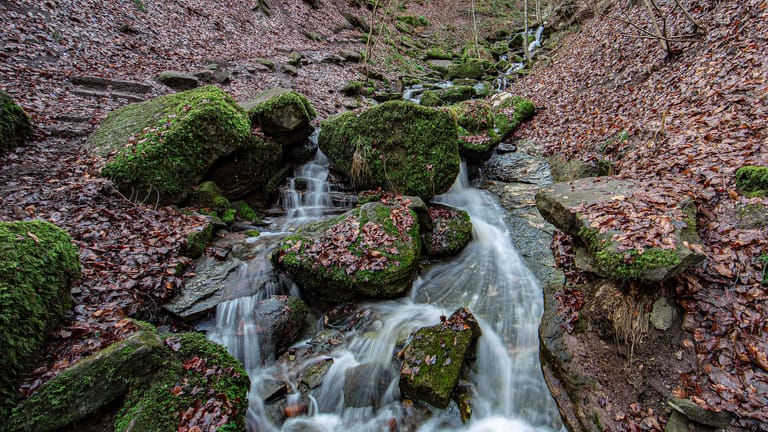 Die Heslacher Wasserfälle sind immer einen Ausflug wert.