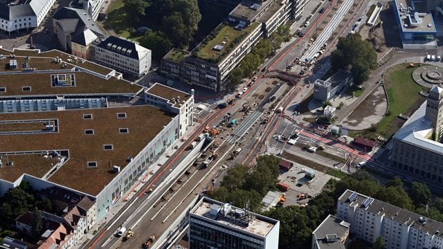 Baustelle Autotunnel