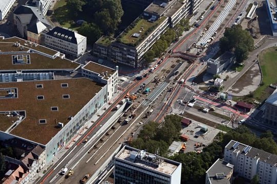 Baustelle Autotunnel