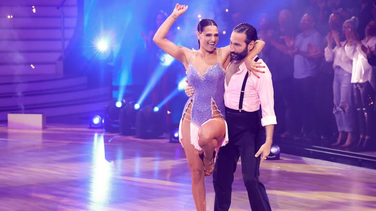 Amira Pocher and Massimo Sinató: Das Tanzpaar begeisterte bis zum Halbfinale die Zuschauer.