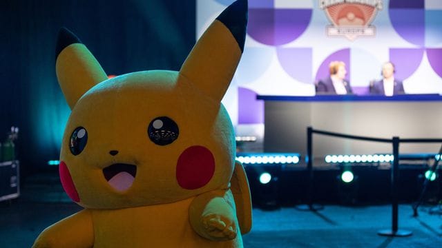 Das Pokemon Pikachu, aufgenommen bei der Pokemon Europameisterschaftt. Das Pokemon Pikachu, aufgenommen bei der Pokemon Europameisterschaftt.