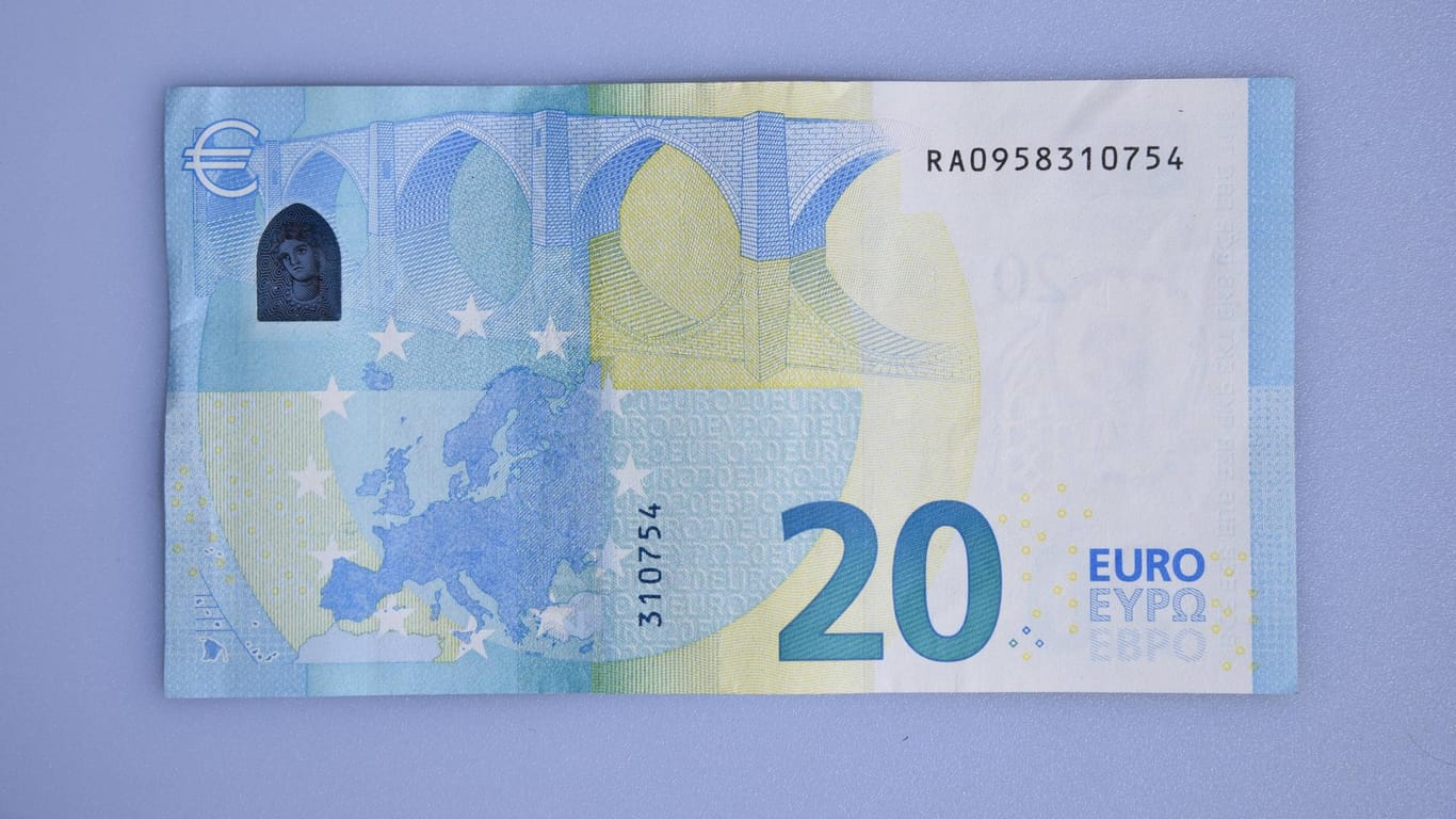 Ein 20-Euro-Schein: Für die Europa-Grafik wollte ein Mann aus Österreich eine Millionensumme.