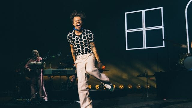 Harry Styles bei einem Auftritt in der Brixton Academy im Süden Londons.