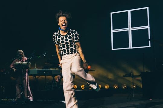 Harry Styles bei einem Auftritt in der Brixton Academy im Süden Londons.