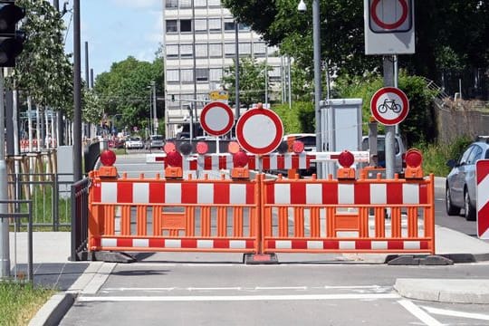 Gesperrter Karlsruher Autotunnel