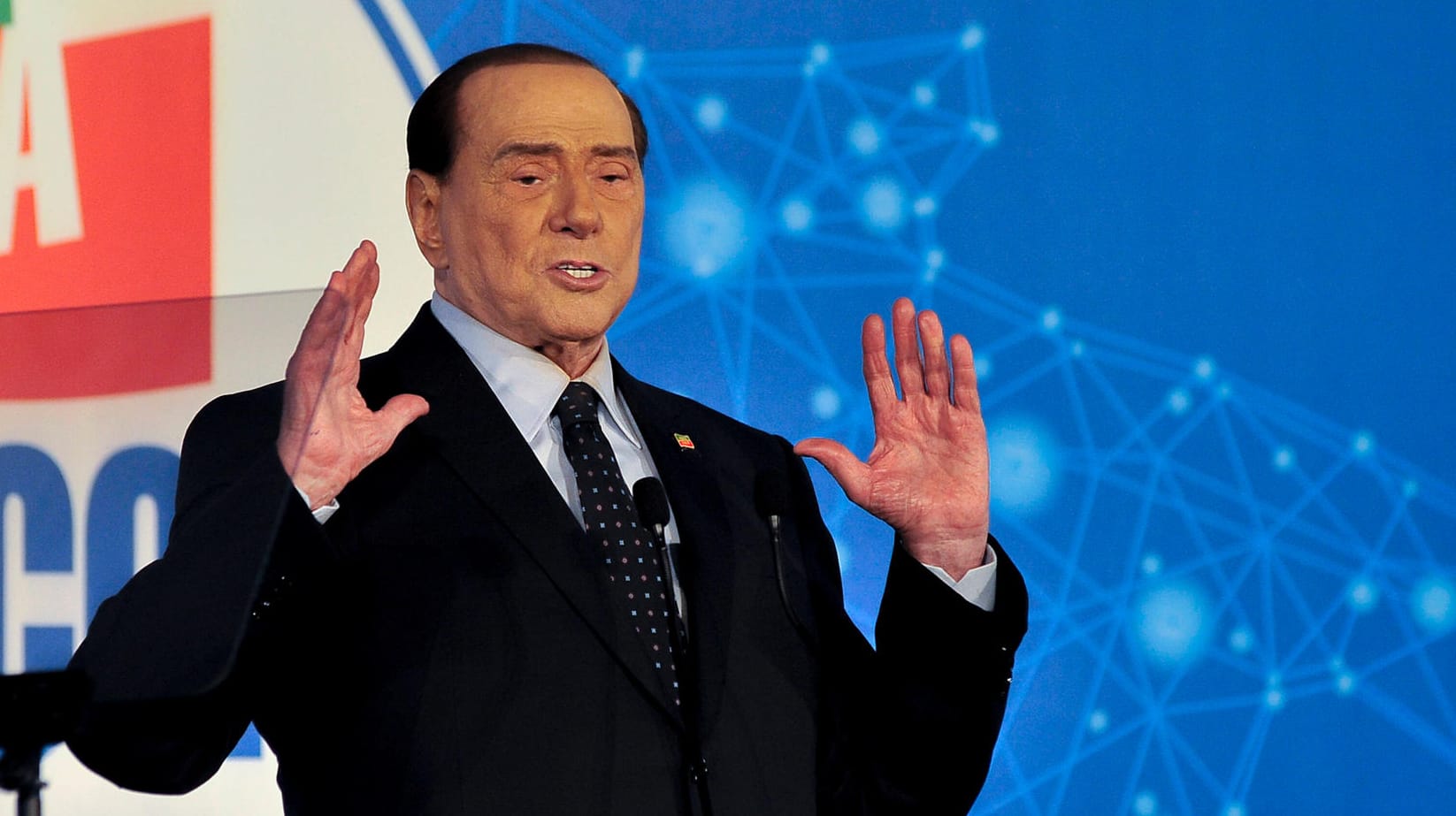 Silvio Berlusconi: Der Ex-Ministerpräsident ist noch immer Vorsitzender der Partei Forza Italia.