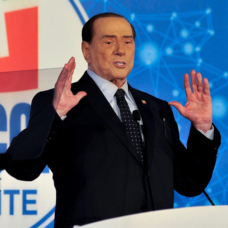 Silvio Berlusconi: Der Ex-Ministerpräsident ist noch immer Vorsitzender der Partei Forza Italia.