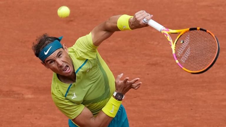 Rafael Nadal setzte sich gegen Corentin Moutet glatt in drei Sätzen durch.