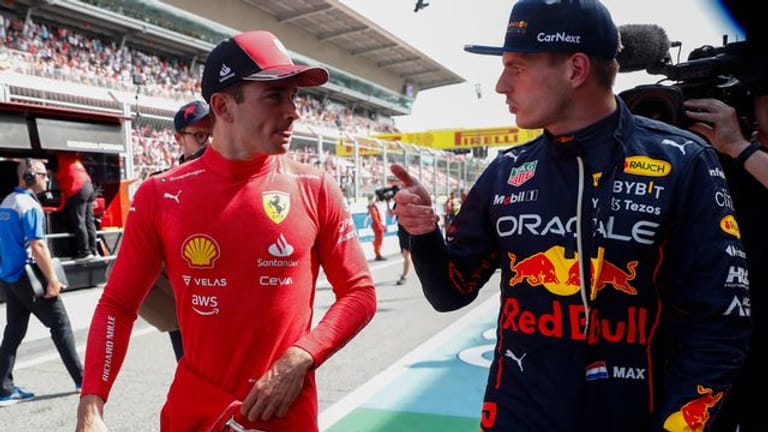 Die beiden Topfavoriten auf den Sieg in Monaco: Charles Leclerc (l) und Max Verstappen.